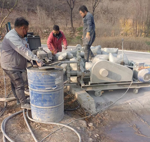 崇阳路面下沉注浆